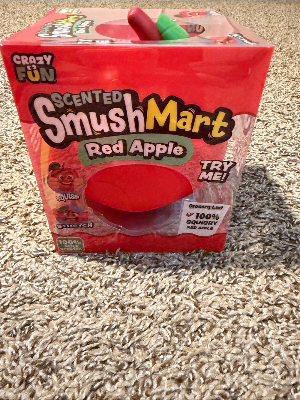 CrazyFun SmushMart Red Apple Scented Squishy Toy